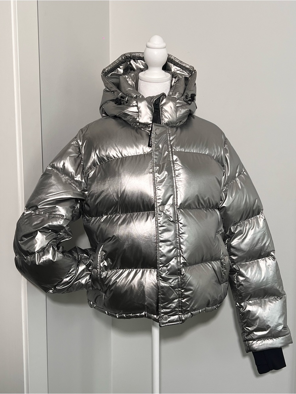 The Super Puff Metallic Puffer Jacket - THE SUPER PUFF Zipper